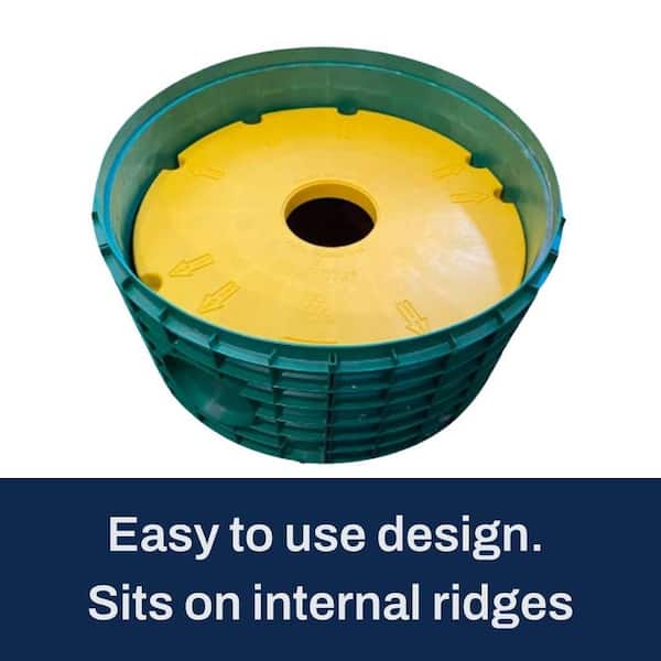 Tuf-Tite 24 in. Internal Riser Safety Lid 89-24RISL-FLAT-SL - The