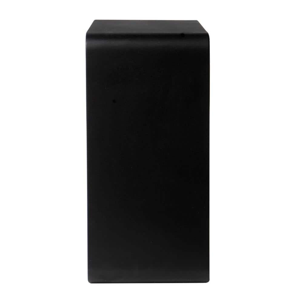 Black Matte Resin Contemporary Shower Bench