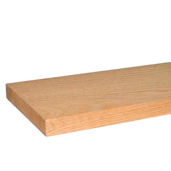 Builders Choice 1 in. x 6 in. x 8 ft. S4S Red Oak Board (2-Pack)