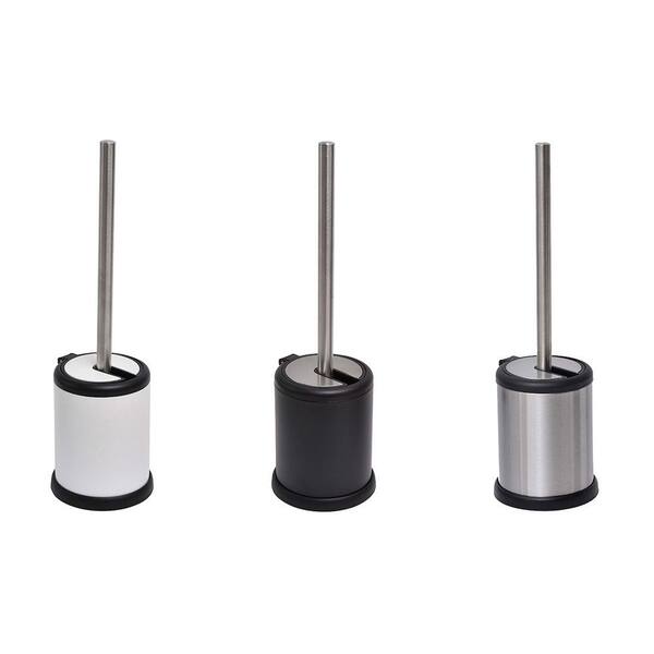 Home Basics Brushed Stainless Steel Tapered Toilet Brush Holder