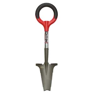 29 in., 19.75 in. Handle Root Slayer Carbon Steel Mini-Digger Shovel