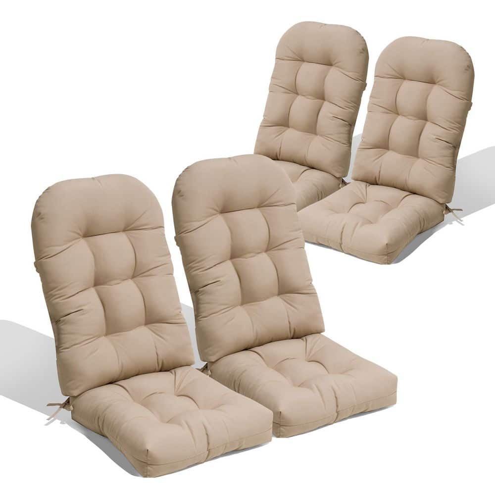 FABRICK × have a good time CUSHION Pellebant 19.7 in. x 49.6 in. 4-Piece Outdoor Adirondack Chair