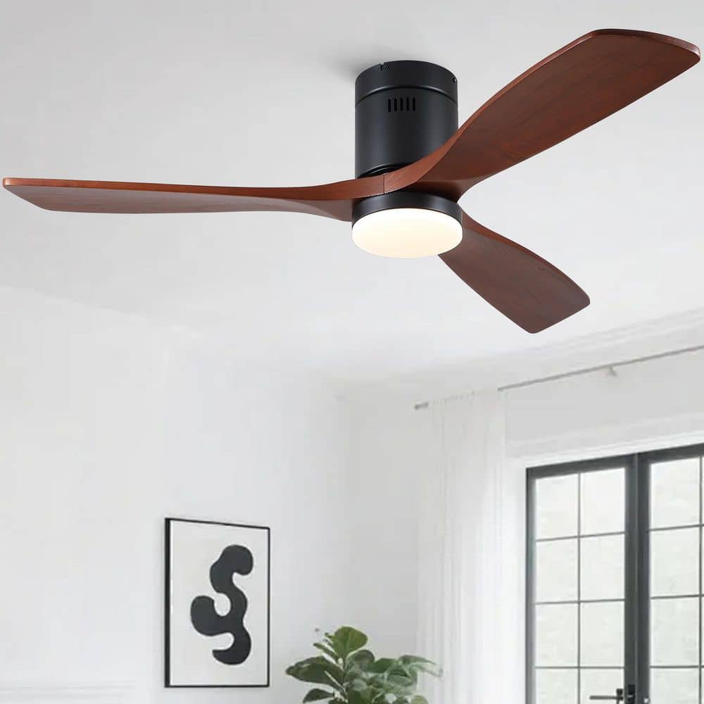 Nordica 52 in. 1-Light Farmhouse Dimmable Integrated LED Black Chandelier for Living Room price history on PriceWatchPro