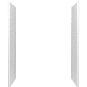 Traverse 30 in. H W x 72.25 in . H Direct-to-Stud Shower Wall Set in White