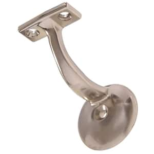 Satin Nickel Ornamental Handrail Bracket (5-Pack)