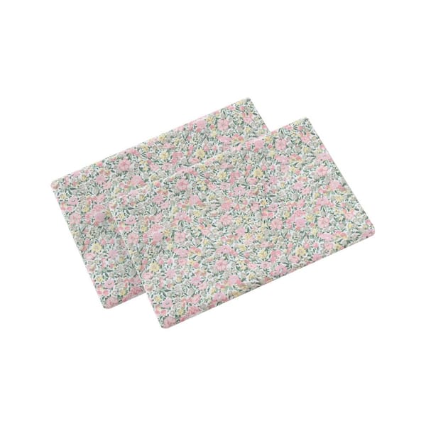 Laura Ashley Loveston 2-Piece Pink Cotton Standard Pillowcases