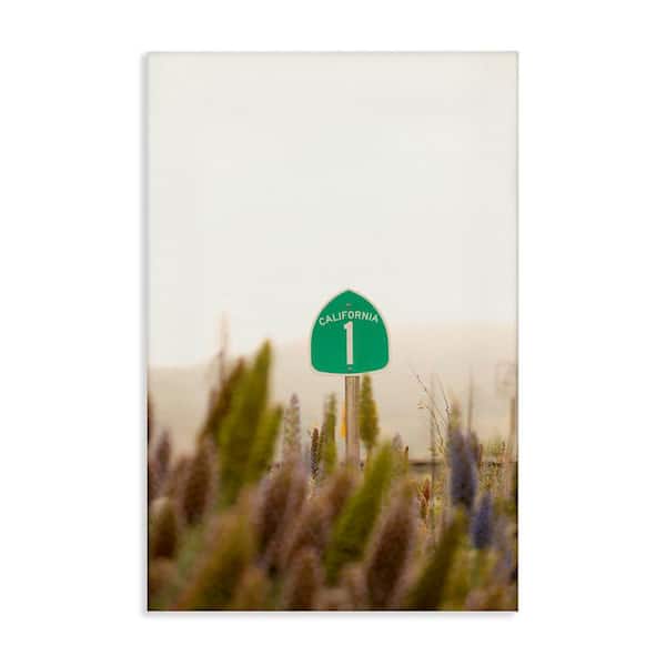 Stupell Industries California Road Sign View by Crystal Lynn Collins Unframed Nature Graphic Art Print 24 in. x 16 in.