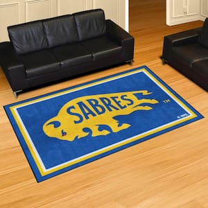 Buffalo Sabres 5ft. x 7ft. Plush Area Rug Blue