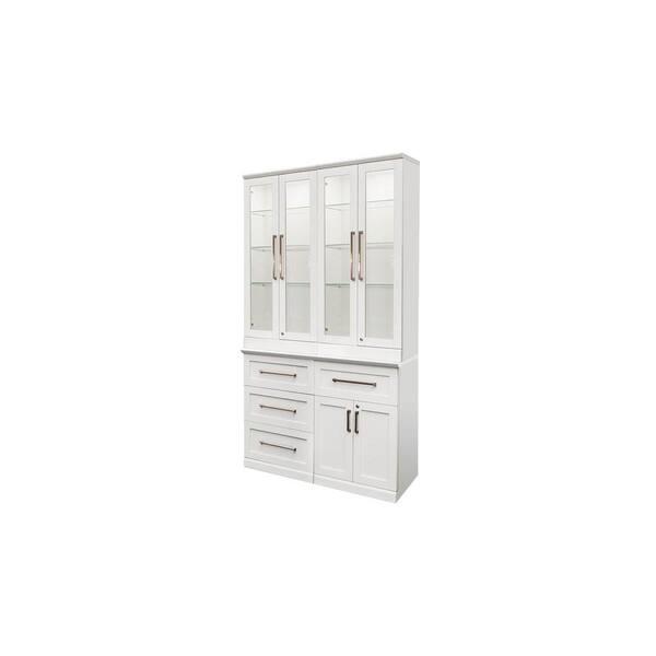 NewAge Products White Woodgrain Bar Cabinet