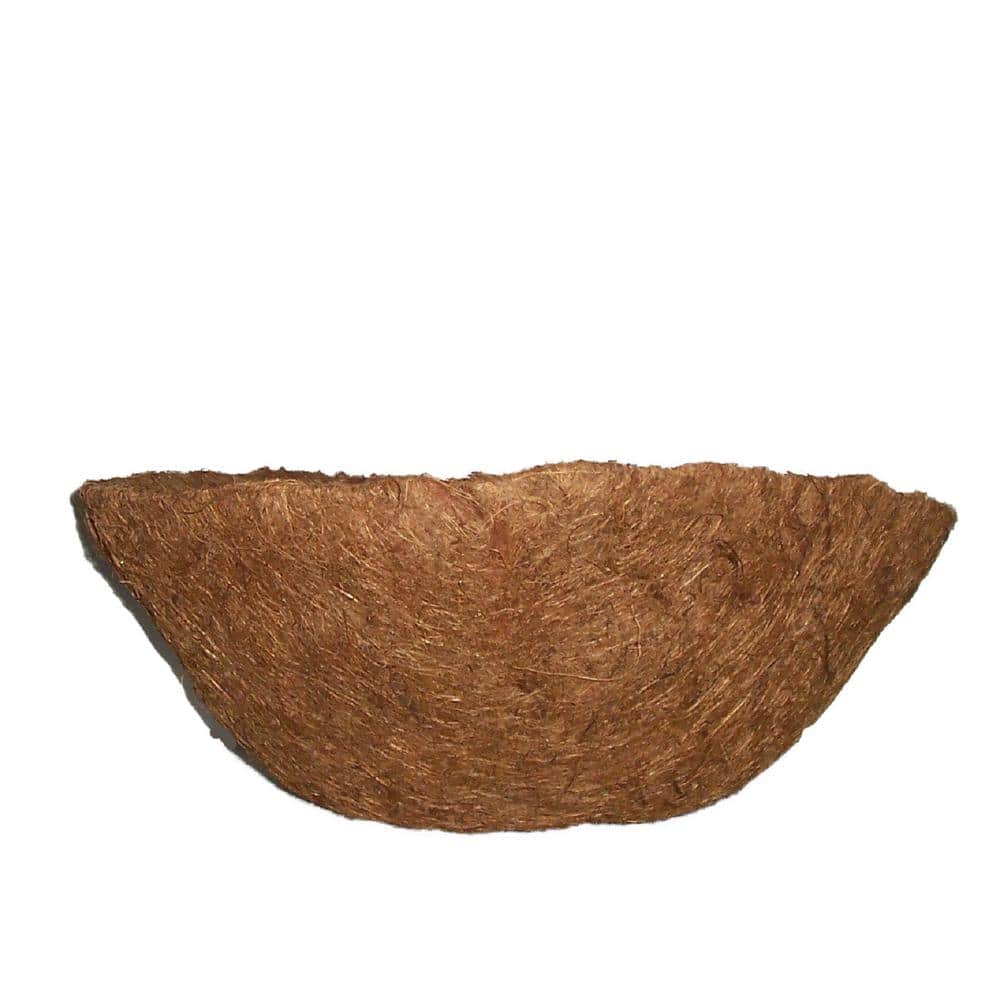 English Garden 12 in. Premium Round Replacement Coconut Liner with Soil Moi