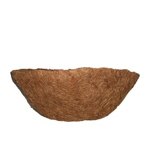 English Garden 12 in. Premium Round Replacement Coconut Liner with Soil Moist Mat (2-Pack)