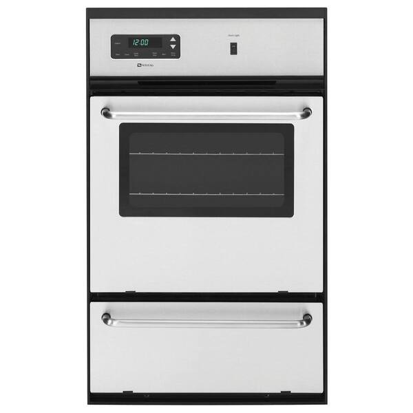 Maytag 24 in. Single Gas Wall Oven in Stainless Steel