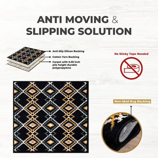 1pcs Self-adhesive Stair Pads 21*50cm Anti-slip Rugs Carpet Mat Sticky  Bottom Repeatedly