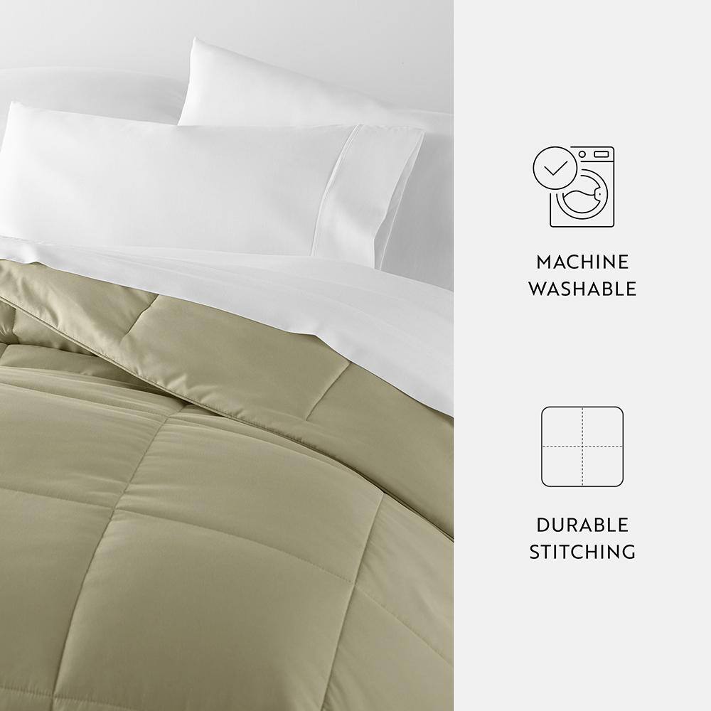 Sage Full Down Alternative Microfiber Comforter Set