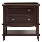 Teasian 36 in. W x 21 in. D Bathroom Vanity Cabinet Only in Chocolate