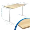 Mount-It! 55" Maple Dual Motor Electric Standing Desk