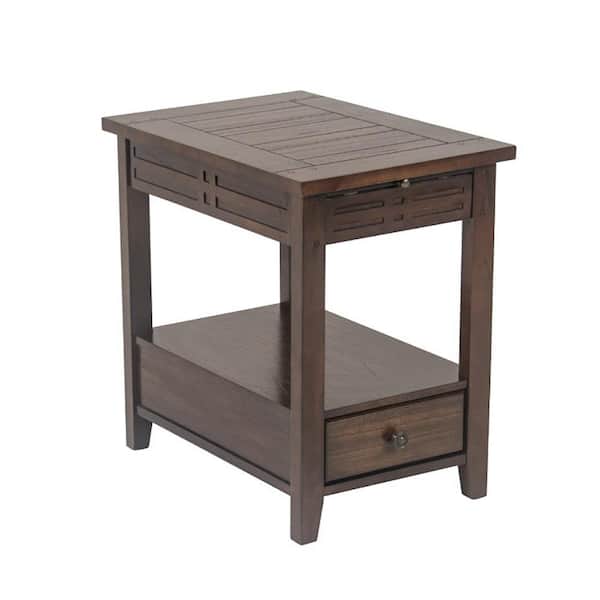 Unbranded Crestline Cherry Chairside End Table
