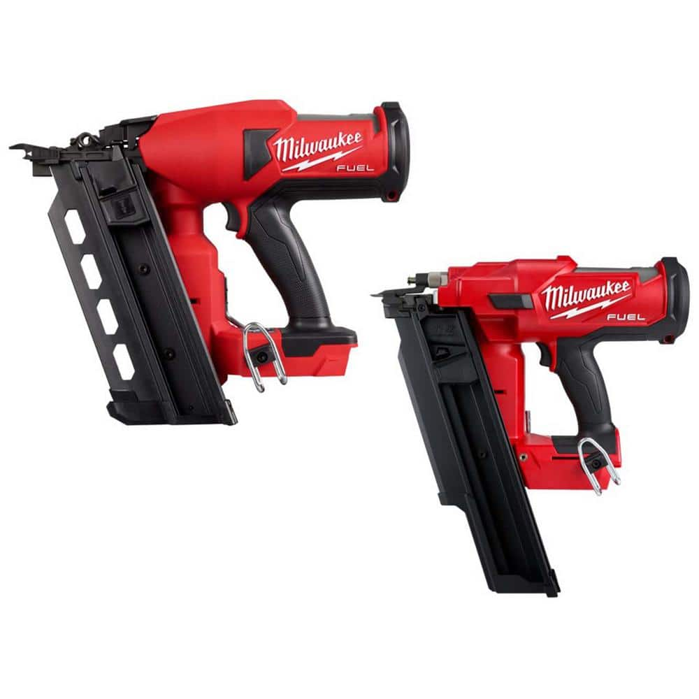 M18 FUEL 18-Volt Lithium-Ion Brushless Cordless Duplex Nailer (Tool Only) with M18 FUEL 21-Degree Framing Nailer -  Milwaukee