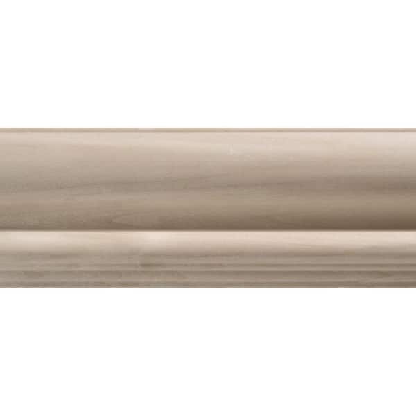 OML44-8FTWHW 0.75 in. D x 2.75 in. W x 96 in. L Unfinished White Hardwood Chair Rail Moulding