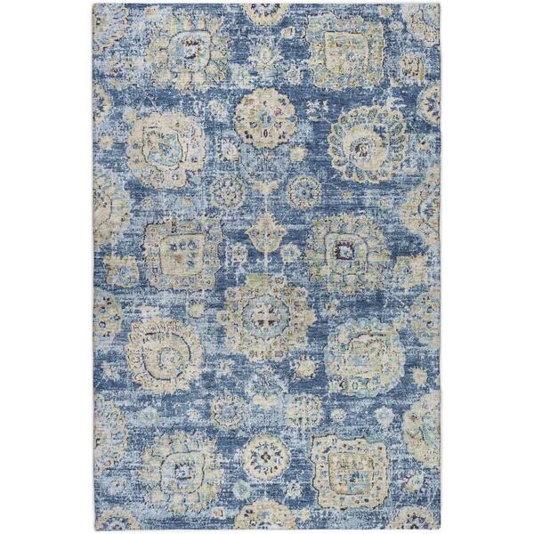Dream Shag Premium Machine Washable Abstract ADS634 Blue 9 ft. x 12 ft. Area Rug