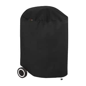 Chalet Water Resistant Round Charcoal Grill Cover, 27 in. DIA x 27 in. H, Black