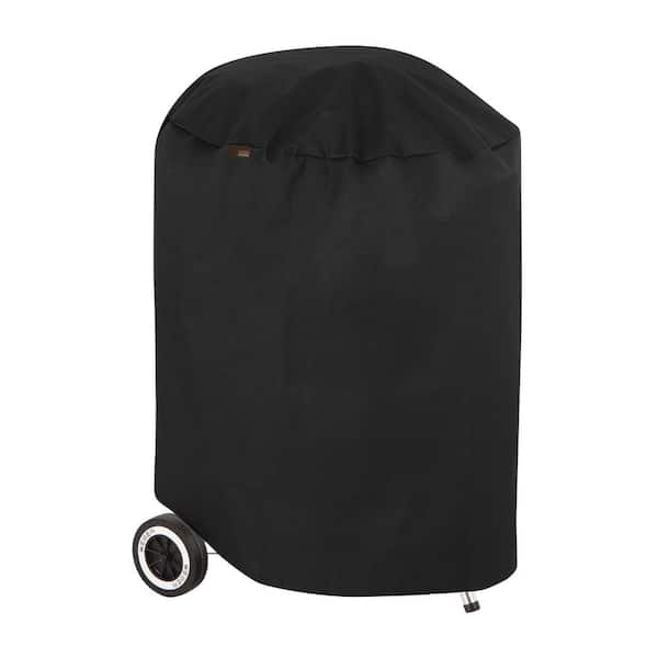 MODERN LEISURE Chalet Water Resistant Round Charcoal Grill Cover, 27 in. DIA x 27 in. H, Black