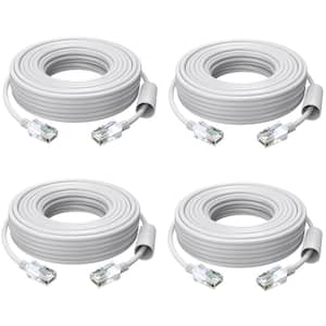 65 ft. High Speed Cat5e Ethernet Cable Network RJ45 Wire Cord for POE Security Cameras, Router, Computer(4 pack of 65ft)