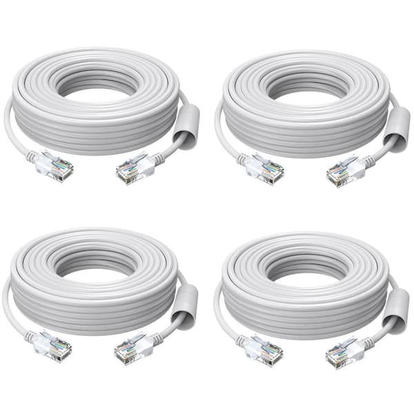 ZOSI 65 ft. High Speed Cat5e Ethernet Cable Network RJ45 Wire Cord for POE Security Cameras, Router, Computer(4 pack of 65ft)