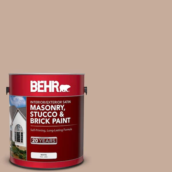 1 gal. #ECC-57-1 California Stucco Satin Interior/Exterior Masonry, Stucco and Brick Paint