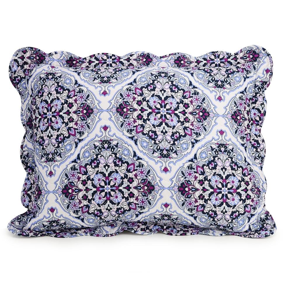 Vera Bradley Regal Rosette Purple Cotton King Sham A718A18AMOIE The