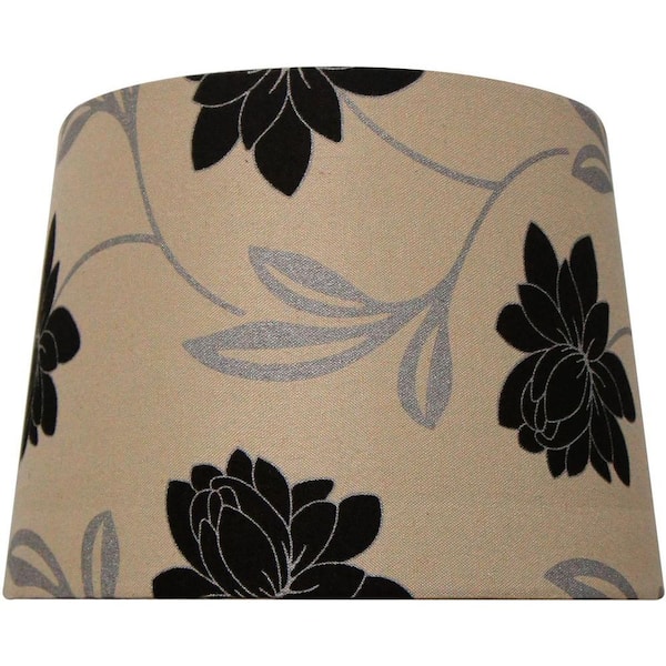Hampton Bay Mix & Match Modern Floral Drum Table Shade
