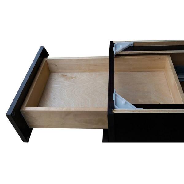 Bremen Cabinetry Bremen Ready to Assemble 12x34.5x24 in. Shaker Base Cabinet with 1-Door and 1-Drawer in Espresso