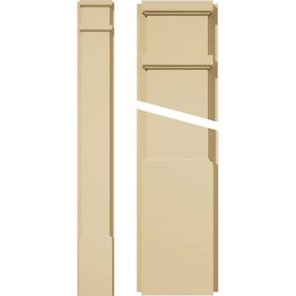 Ekena Millwork 2 in. D x 6 in. W x 48 in. L Primed Polyurethane Pilaster 1-Pack