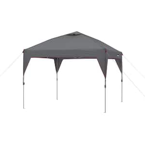 Instant Canopy 10 ft. x 10 ft. Gray Outdoor Pop Up Shade Canopy Shelter Tent