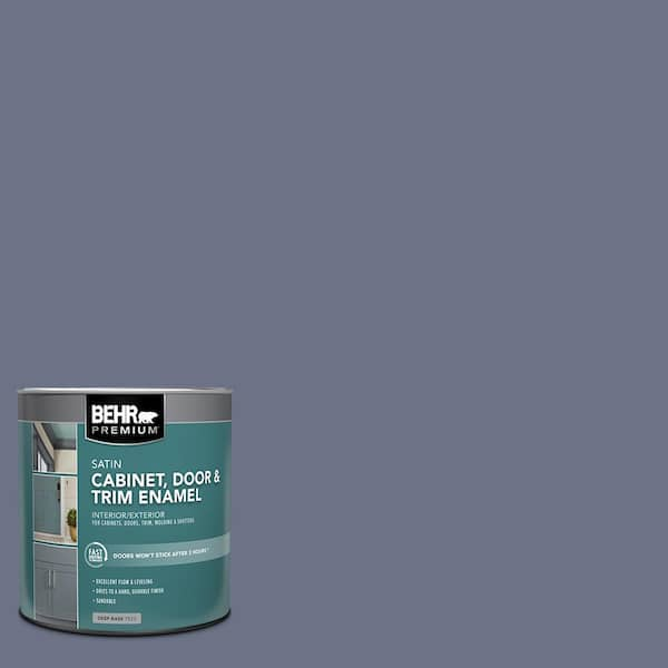 BEHR PREMIUM 1 qt. PPU16 17 Blue Aura Satin Enamel Interior