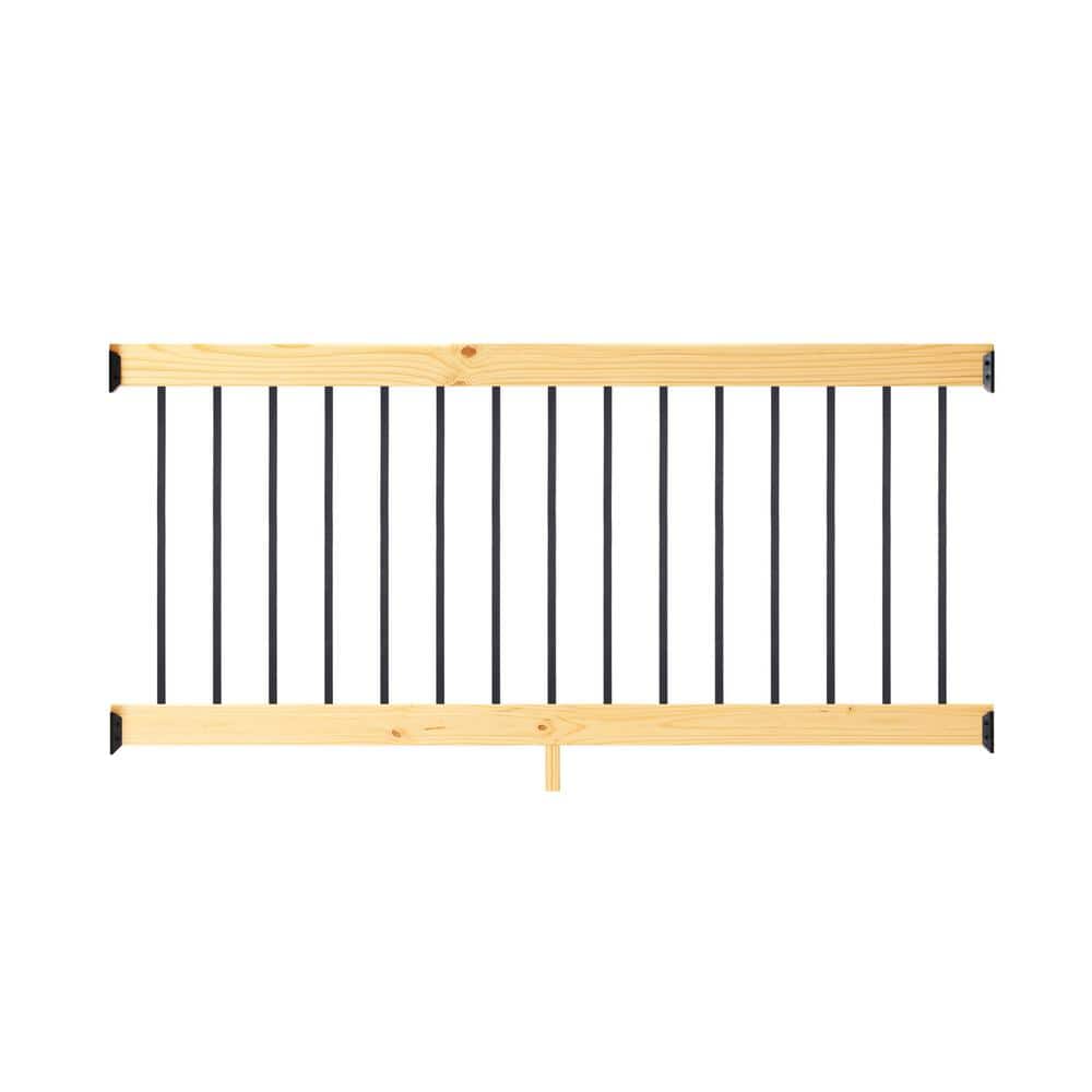 ProWood 6 ft. Southern Yellow Pine Rail Kit with Aluminum