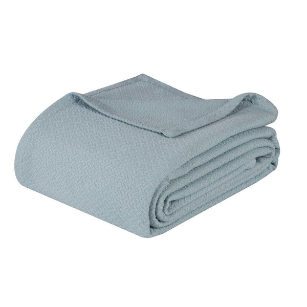 JML Light Purple Reversible Microfiber Fleece Blanket 79 in. x 91