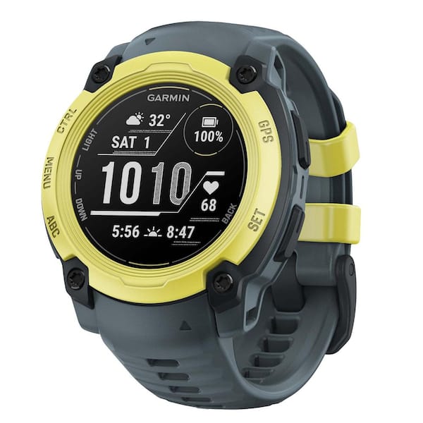 Instinct E 40 mm GPS Smartwatch with Silicone Band 1.57 x .53 in. Electric Lime and Twilight
