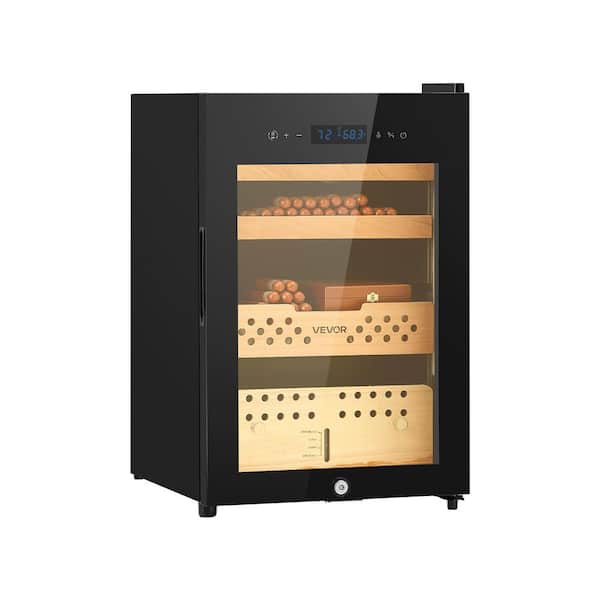 Electric Humidor, 60L, 350 Counts Electric Cigar Humidor Cabinet with Compressor Cooling, Constant Humidity 3 Layers