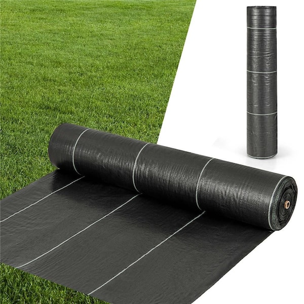 6.5 x 330 ft. Weed Barrier Landscape Fabric 3.2 oz. Heavy Duty Woven Gardening Mat