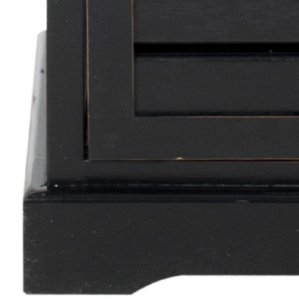 Sarina Black Pine 5-Drawer Coastal Chest