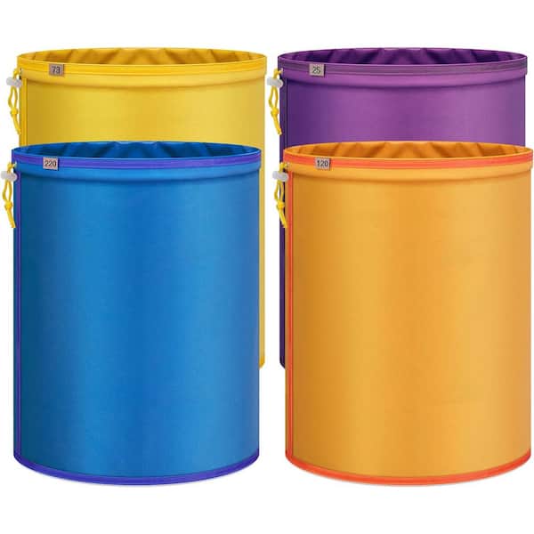 Multi-Color 5 gal. Herbal Ice Bubble Hash Bag kit (4-Pack)