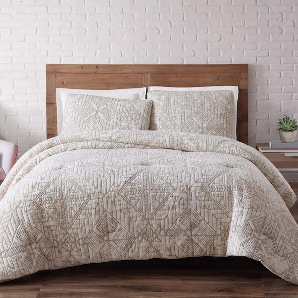 Brooklyn Loom 3-Piece White King Comforter Set
