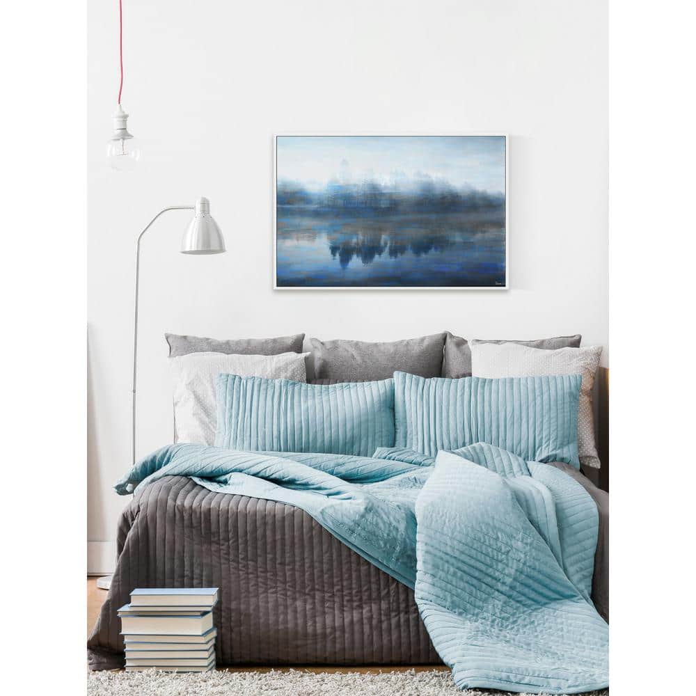 40 in. H x 60 in. W Lake Marmont by Parvez Taj Framed Printed Canvas W