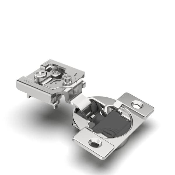 10 Pack 0.75 in. Soft Close 105° Open Angle Concealed Stainless Steel Cabinet Hinges with Adjustable Closing Speed