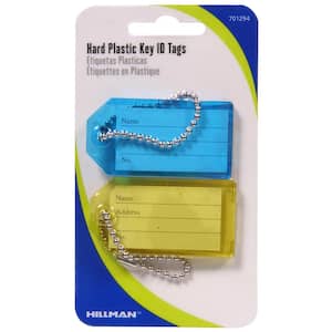 Hard Plastic Key Identification Tag Assortment (2 Pack)