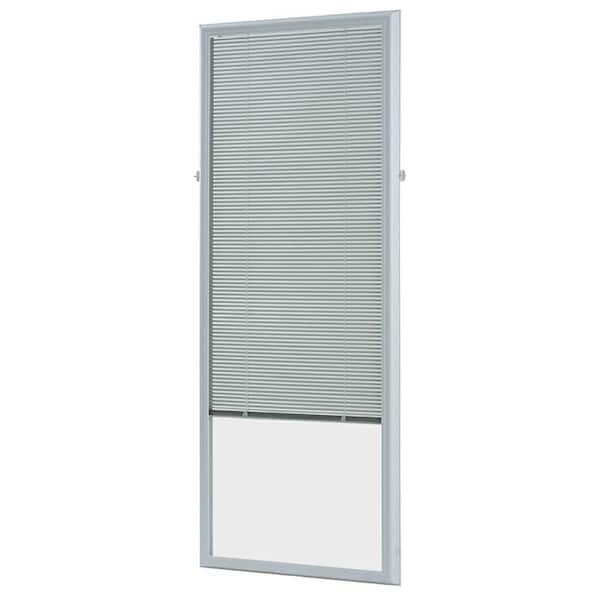 White Cordless Add-On Blinds for Raised Frame Doorglass 23-3/4 in. Width x 65-3/4in. Height