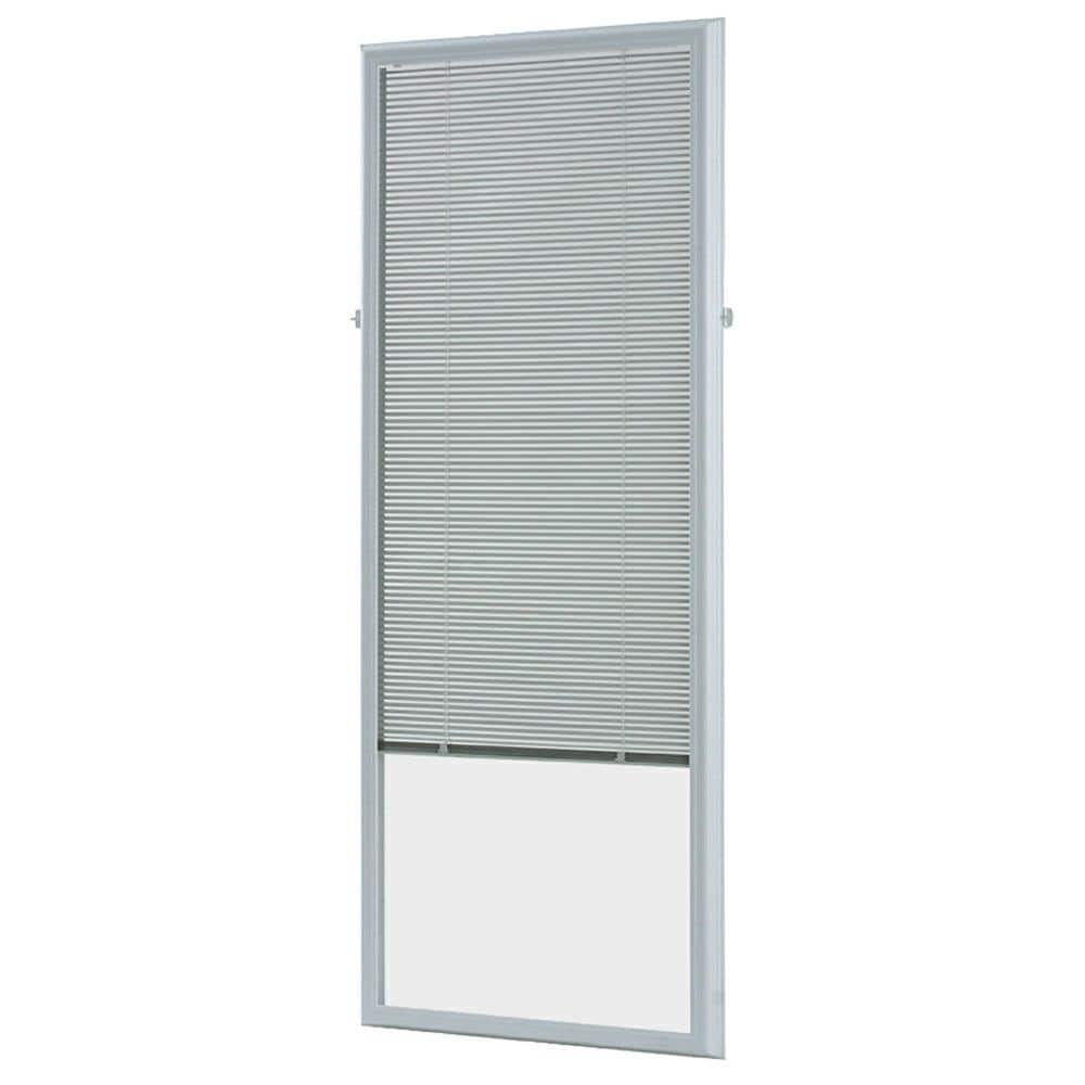 ODL White Cordless Add On Enclosed Aluminum Blinds with 1/2 in. Slats, for 22 in. Wide x 64 in. Length Door Windows -  ADDON2264E