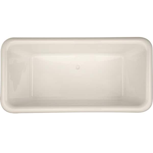Hydro Systems Donatello 5.6 ft. Acrylic Flatbottom Non-Whirlpool Freestanding Bathtub in White