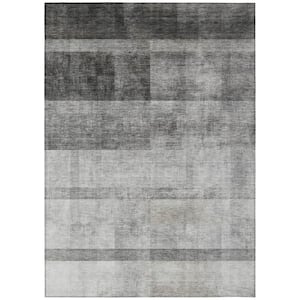 Chantille ACN568 Gray 8 ft. x 10 ft. Machine Washable Indoor/Outdoor Geometric Area Rug